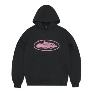 Black and Pink Corteiz Hoodie