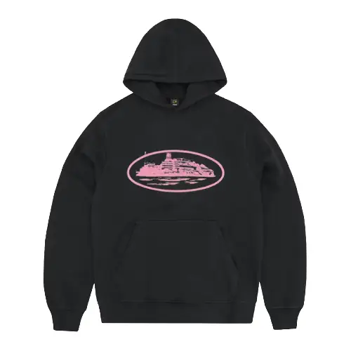 Black and Pink Corteiz Hoodie Black and Pink Corteiz Hoodie