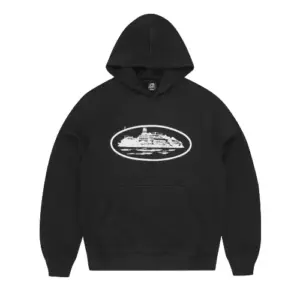Black and White Corteiz Hoodie