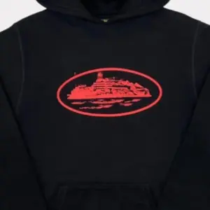 Corteiz Alcatraz Hoodie Black/Red