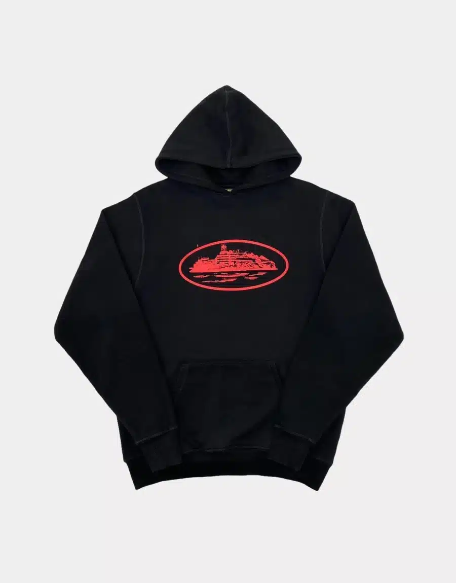 Corteiz Alcatraz Hoodie Black/Red Corteiz Alcatraz Hoodie Black/Red