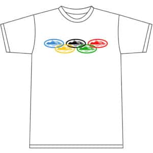 Corteiz Alcatraz Olympic T-shirt White