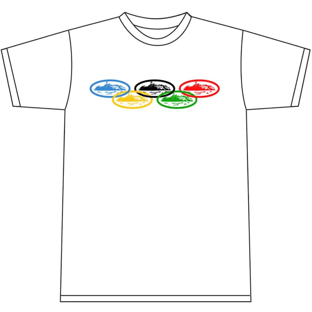 Corteiz Alcatraz Olympic T-shirt White Corteiz Alcatraz Olympic T-shirt White
