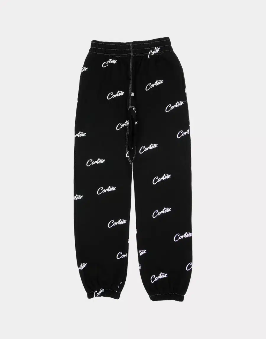 Corteiz All Over Print Joggers Black Corteiz All Over Print Joggers Black