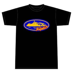 Corteiz Aufentic T-shirt Black/Blue