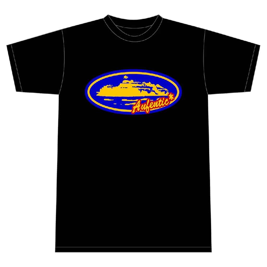 Corteiz Aufentic T-shirt Black/Blue Corteiz Aufentic T-shirt Black/Blue