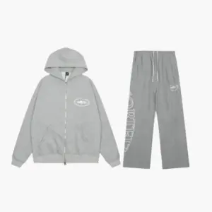 Corteiz Colly Arch Zip Tracksuit Grey White