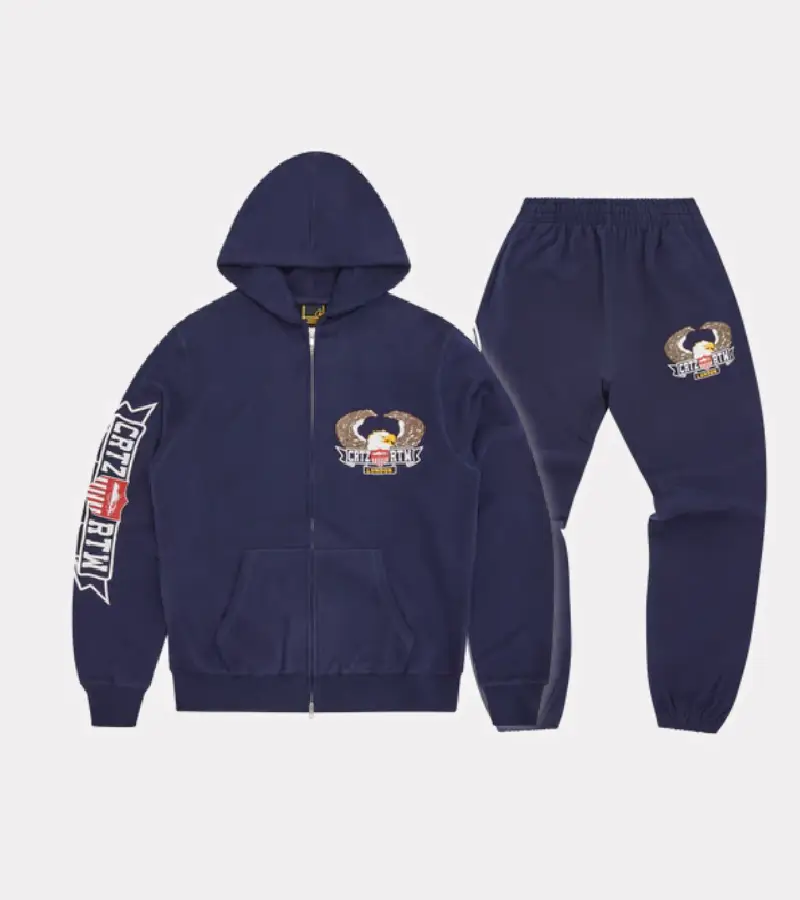 Corteiz Dipset Zip-Up Navy Tracksuit Corteiz Dipset Zip-Up Navy Tracksuit