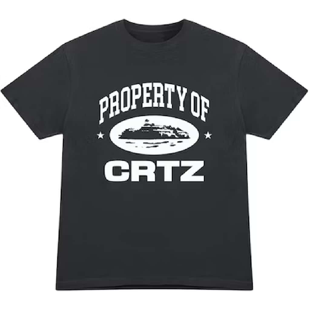 Corteiz OG Property Of Crtz T-shirt Black Corteiz OG Property Of Crtz T-shirt Black