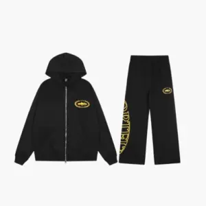 Corteiz Superior Royale Zip Tracksuit Black