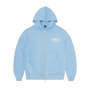 CORTEIZ ISLAND PUFF PRINT ZIP HOODIE [BABY BLUE]