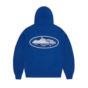 CORTEIZ ISLAND PUFF PRINT ZIP HOODIE WASHED ROYAL