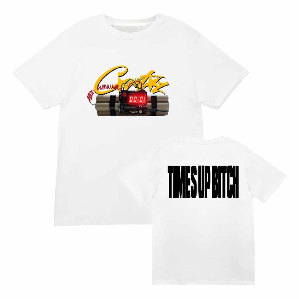Corteiz OG Timebomb Tee in White Corteiz OG Timebomb Tee in White