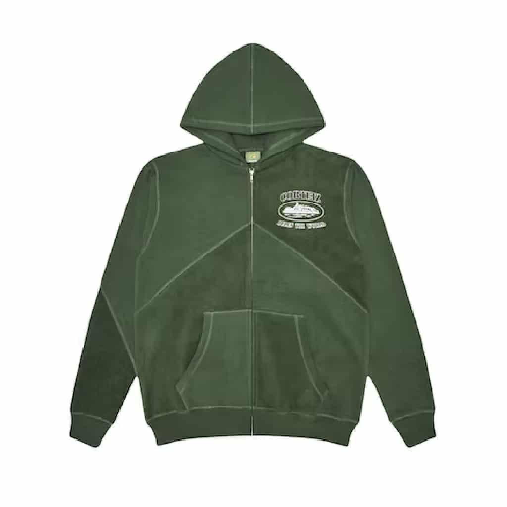 Corteiz Superior V2 Zip Up Hoodie – Forrest Green Corteiz Superior V2 Zip Up Hoodie – Forrest Green